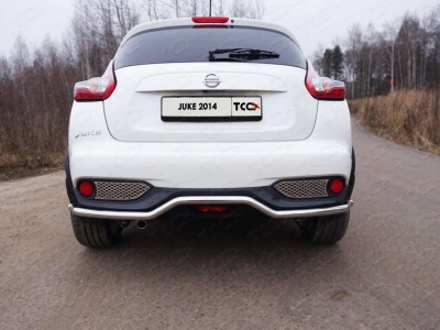 Защита заднего бампера 42 мм ТСС для Nissan Juke 2014-2018