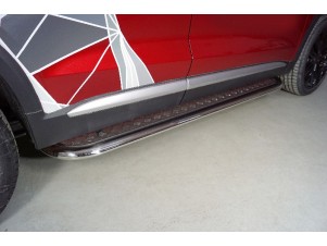 Пороги с площадкой 75х42 мм для Changan CS75 plus II 2022 – н.в. CHANCS75PL23-14